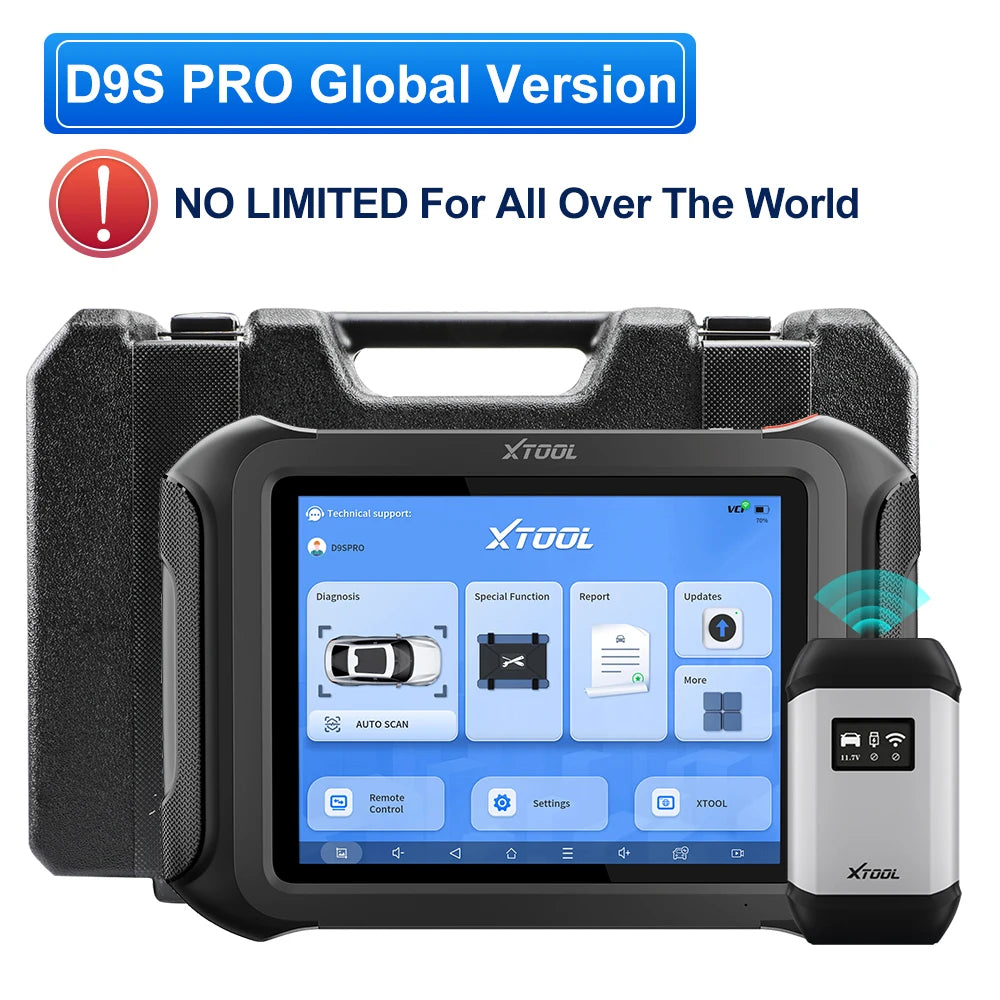 XTOOL D9S PRO Bluetooth Diagnostic Tool ECU Coding Programming Automotive Scanner Key Programmer Topology Map CAN FD DoIP