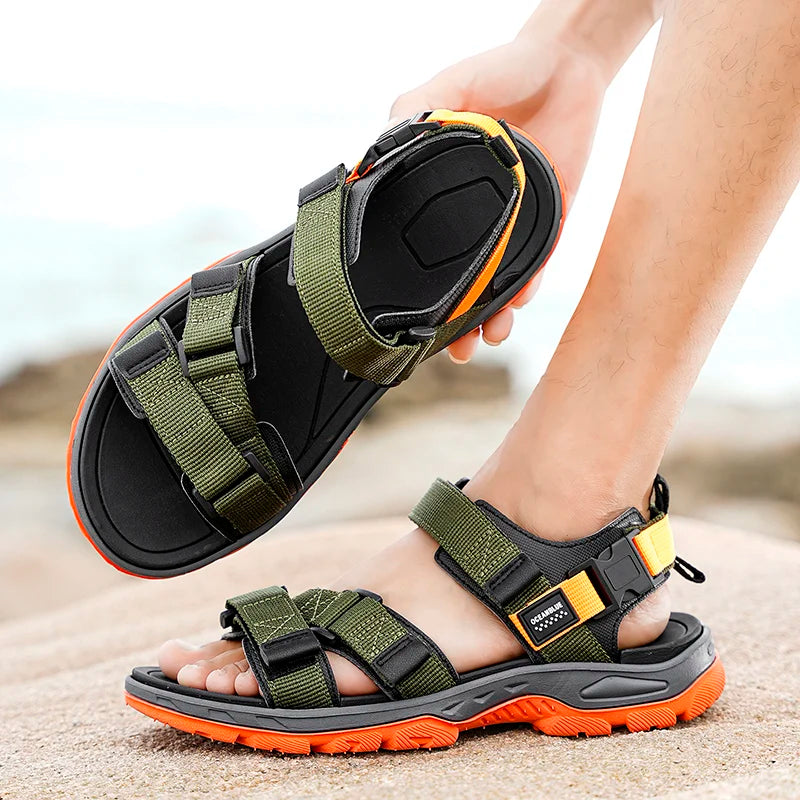 Summer Men Sandals Fashion Leisure Beach Holiday Sandals for Mens Lightweight Shoes New Outdoor Comfortable Casual Sandals