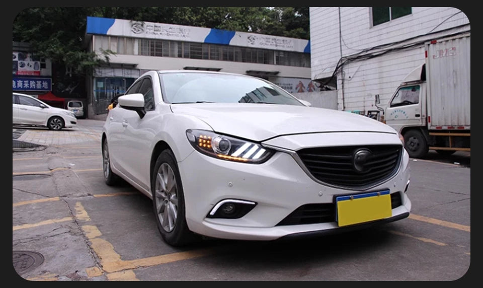 Head Lamp For Mazda 6 Atenza 2013-2017 Mustang Headlights Fog Light Day Running Light DRL H7 LED Bi Xenon Bulb Car Accessory