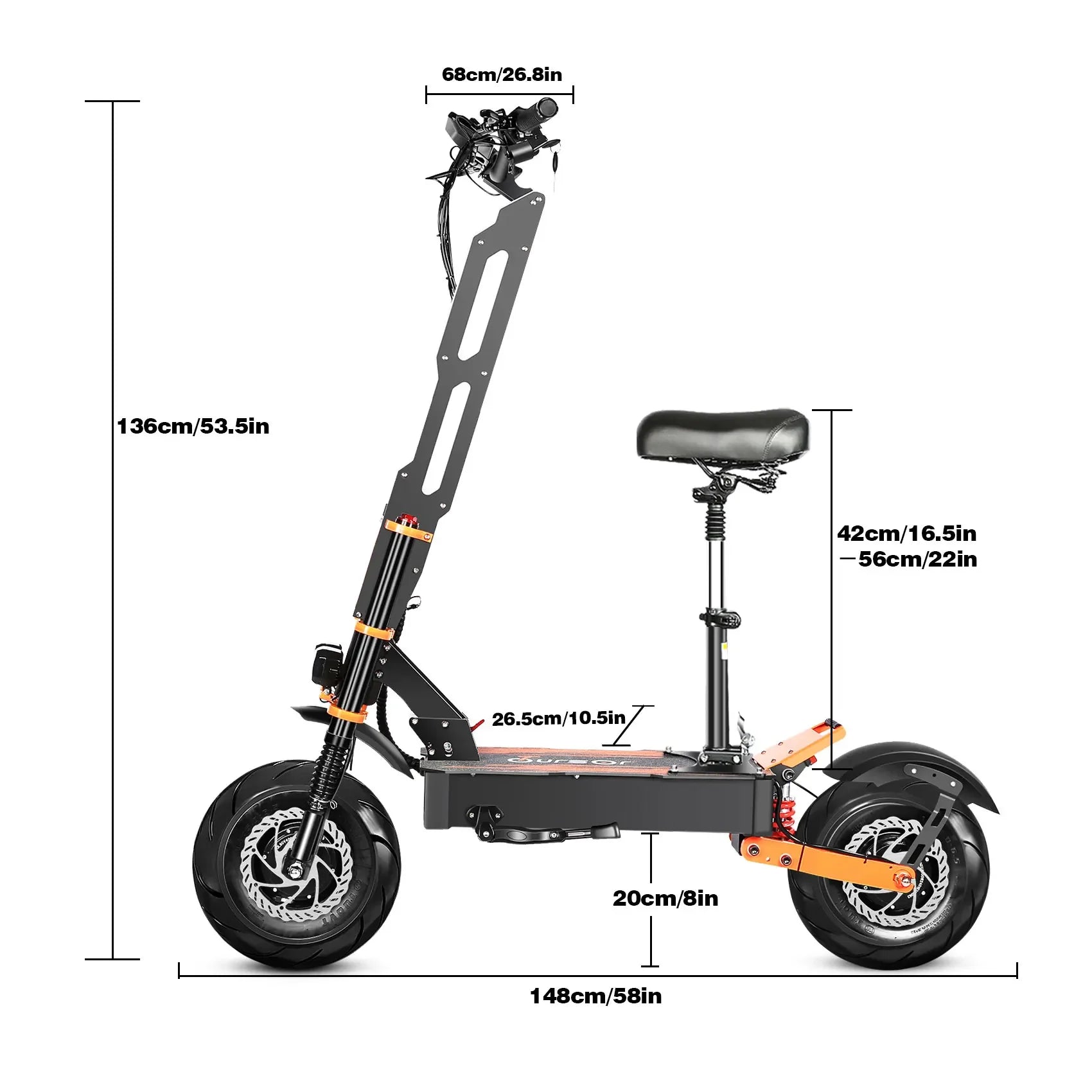 TOURSOR X8 PRO Adults Electric Scooter4000W*2 Dual Motor 60V38.8Ah Battery E-Scooter 13Inch road Tire Foldable EScooter