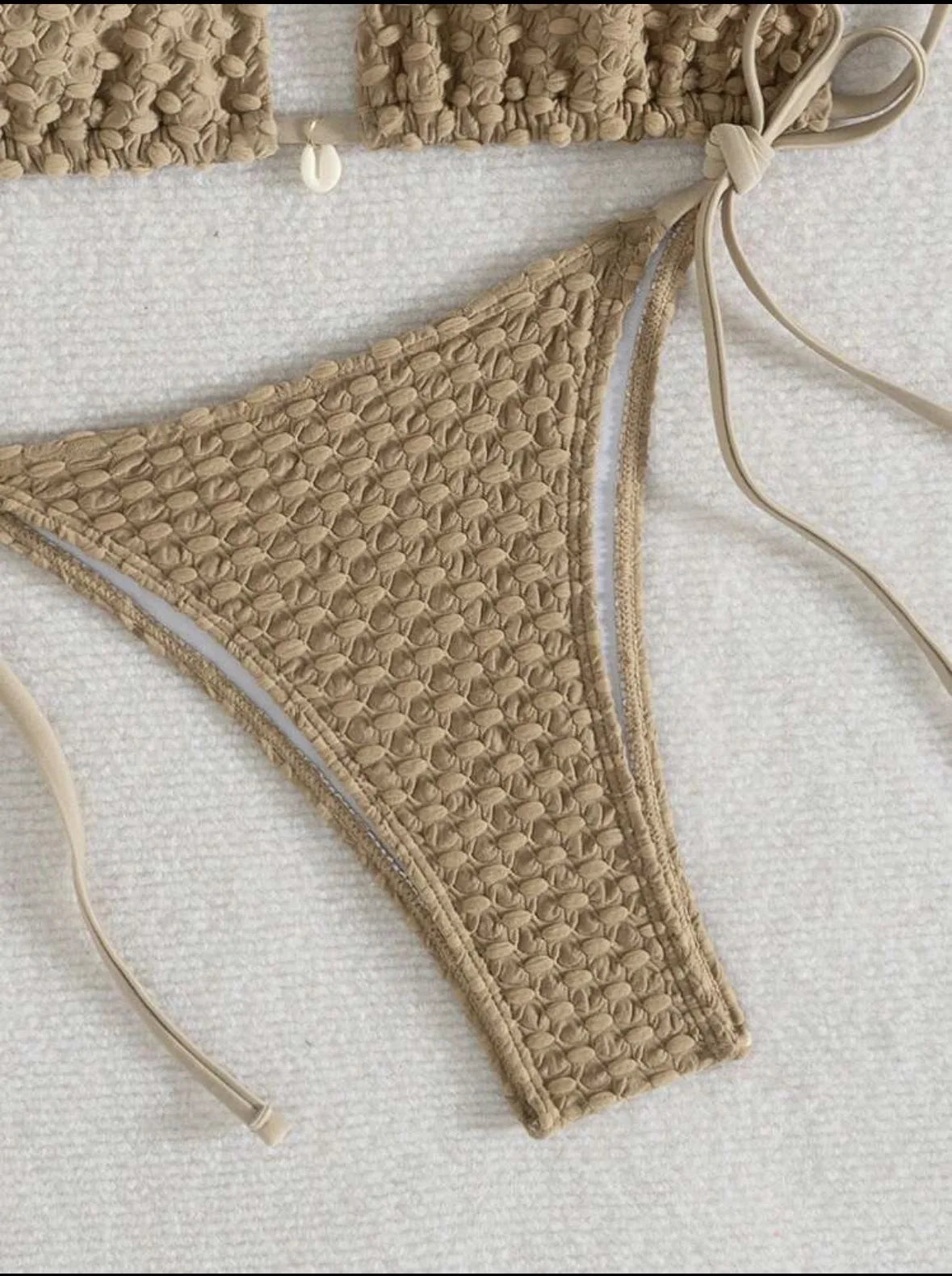 sexy shell chain halter string micro bikinis sets two pieces tie thong swimsuit bathing suit swimwear biquini bakini tankini