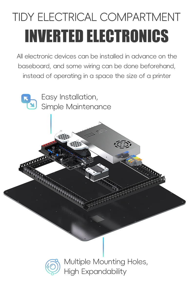 Upgraded SIBOOR Voron Trident [JUNE] CNC Metal Structure 4AWD CoreXY 3D Printer DIY Desktop Automatic Leveling High Speed Kit