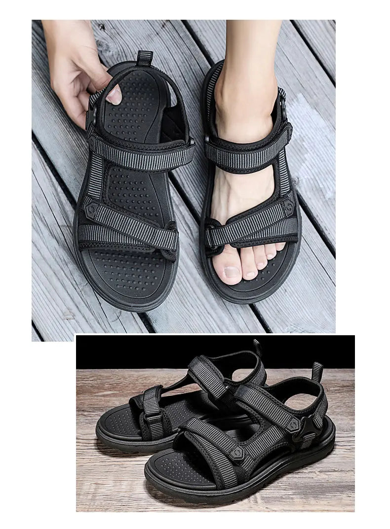 Summer Sandals for Men Leisure Beach Sandals Male Fashion Leisure Beach Holiday Sandals  Shoes Lightweight Outdoor Casual Shoes