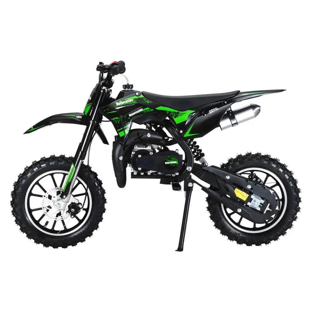 Gas Bike For Kids, Mini Dirt Bike, 49CC 2-Stroke Gas Powered Motorcycle, Shock Absorption Pocket Motorbike, Up to 25 Mph
