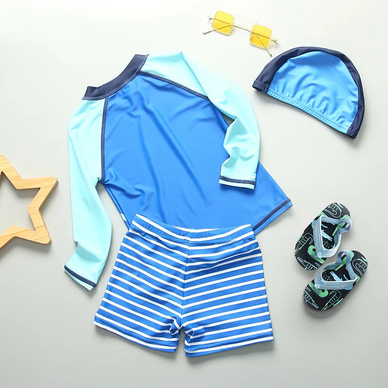 Top Quality Boy Swimsuit UPF50 UV Protection Summer Baby Toddler Swimwear Children's Bathing Suit Beach Pool Surf Swimming Wear