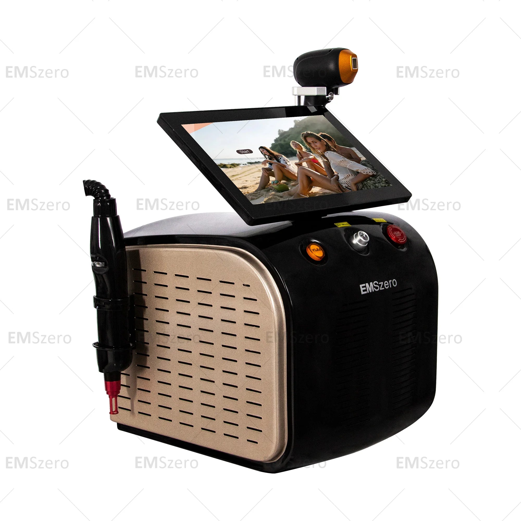 2in1 Soprano Titanium Ice Platinum Diode 755 808 1064nm 3 Wavelength Laser ND:YAG Machine Painless Hair Removal Machine