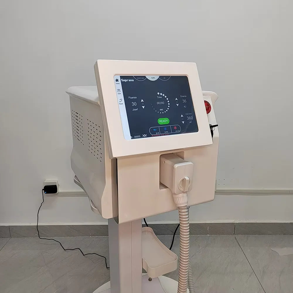 Professional Soprana Titanium Diode Laser Hair Removal Machine 3500W High Power Ice Laser Epilator 755 1064 808nm