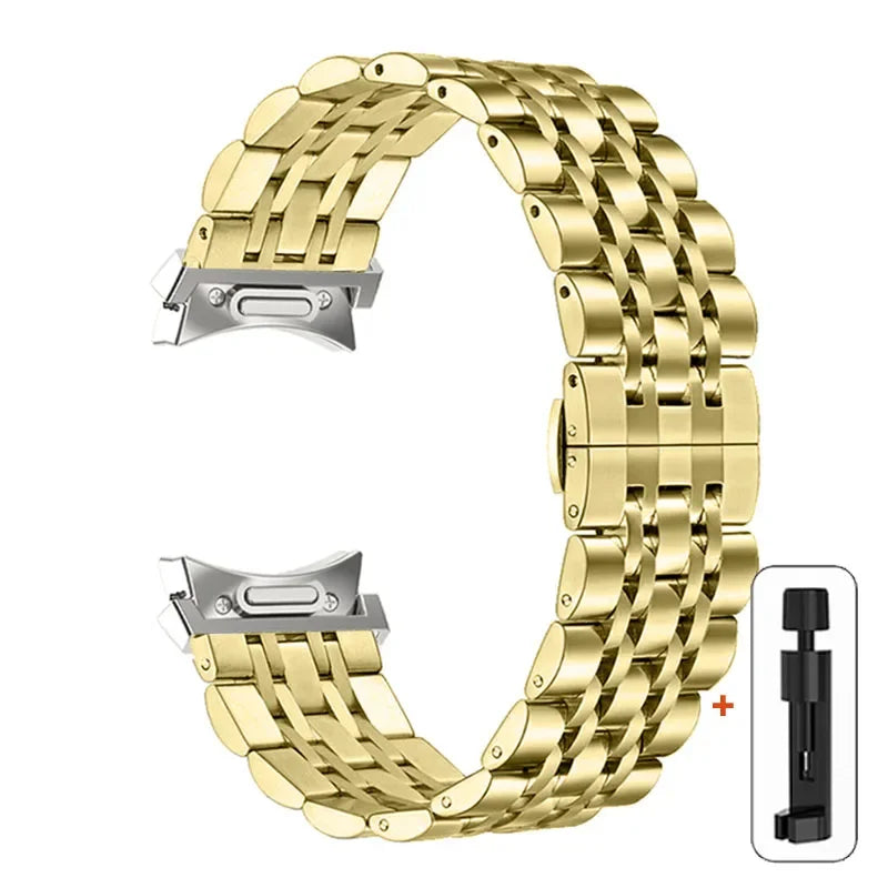 No Gaps Stainless Steel Strap For Samsung Galaxy Watch 6 5 4 44mm 40mm 5Pro 45mm Band Watch 6 4 Classic 43 47mm 42/46mm Bracelet
