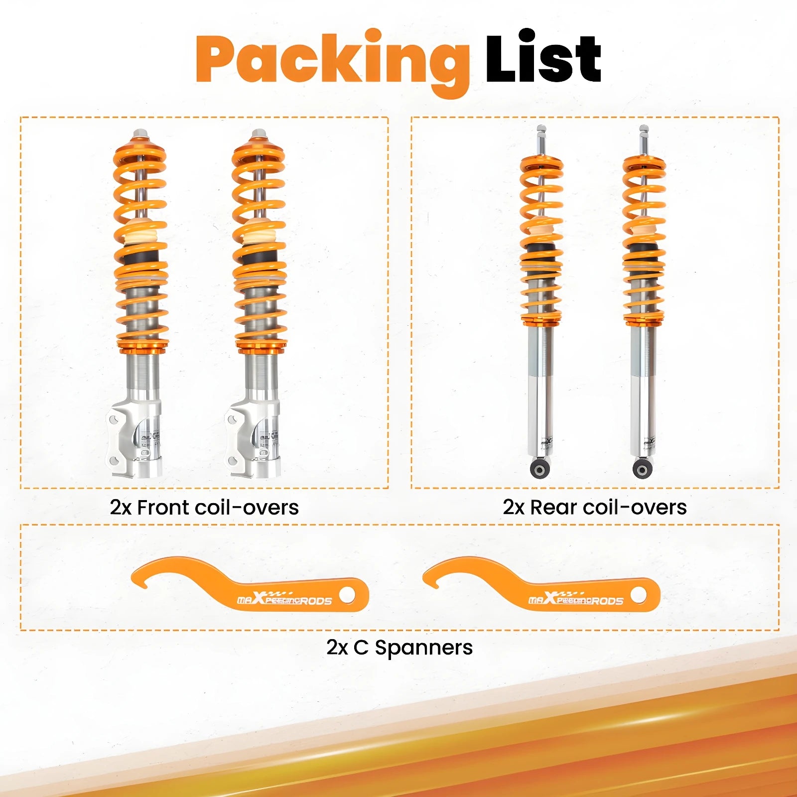 Coilovers Suspension for VW Golf Mk 2 VW CORRADO JETTA GOLF MK3  Coilover  for VW Golf MK2 / MK3 Volkswagen Corrado 1989-1995