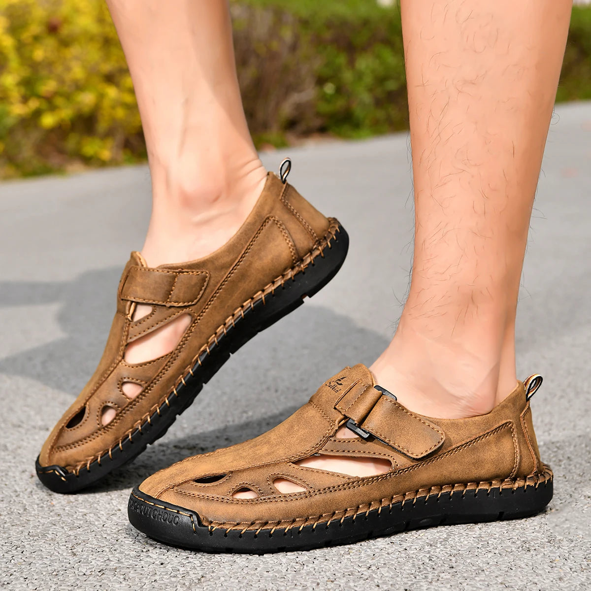 Men's Summer Beach Sandals: Simple and Stylish Open-Toe Sandals—Comfortable, Breathable, Durable, and Non-Slip