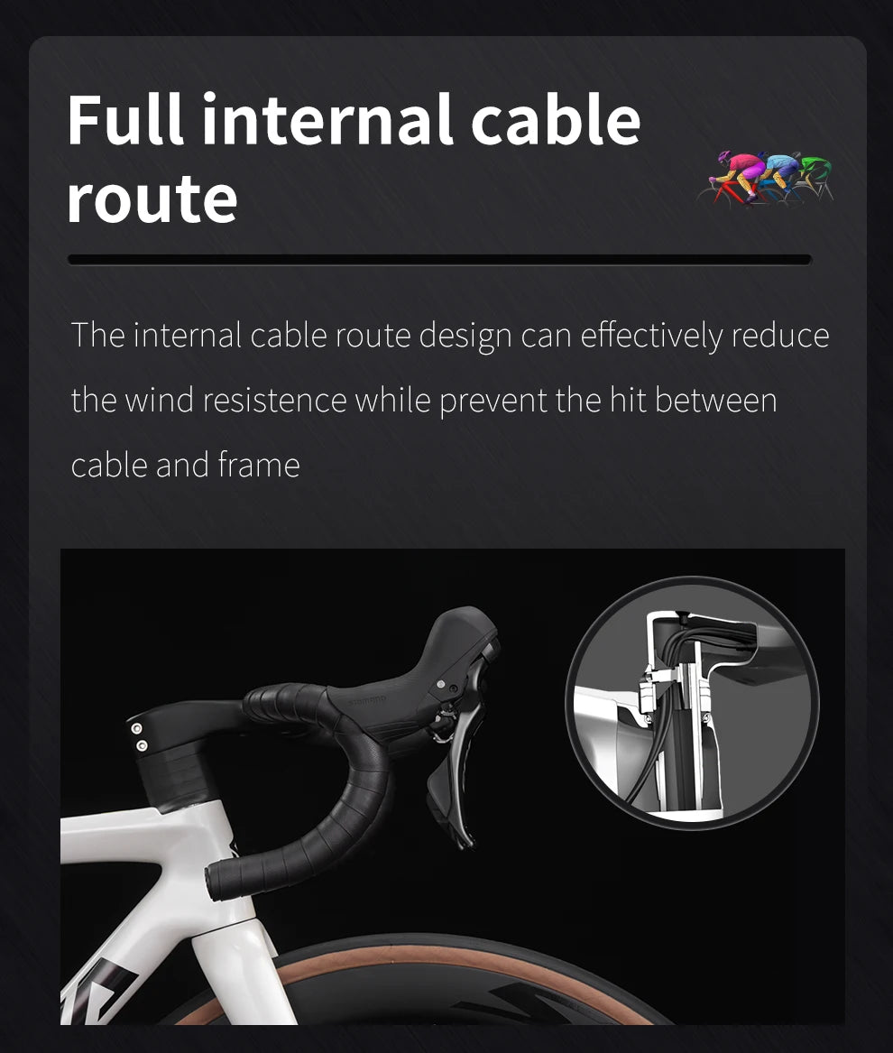Ships from US SAVA F20 full Carbon Fiber Road Bike Race Bike 24-Speed Carbon Wheels+Carbon Handlebar with SHIMAN0 105 R7120