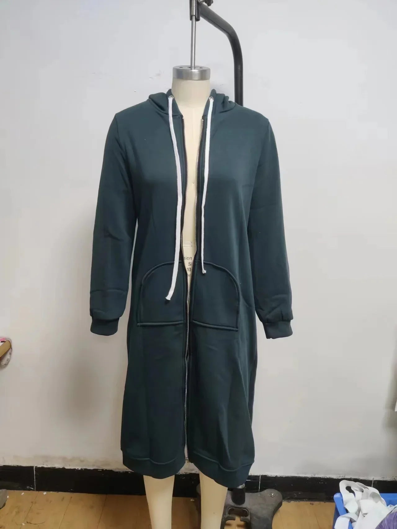 Autumn and Winter Hoodies for Women Casual Full Zip Up Hoodie Comfortable Womens Long Hoodies Fashion Sweatshirt with Pockets