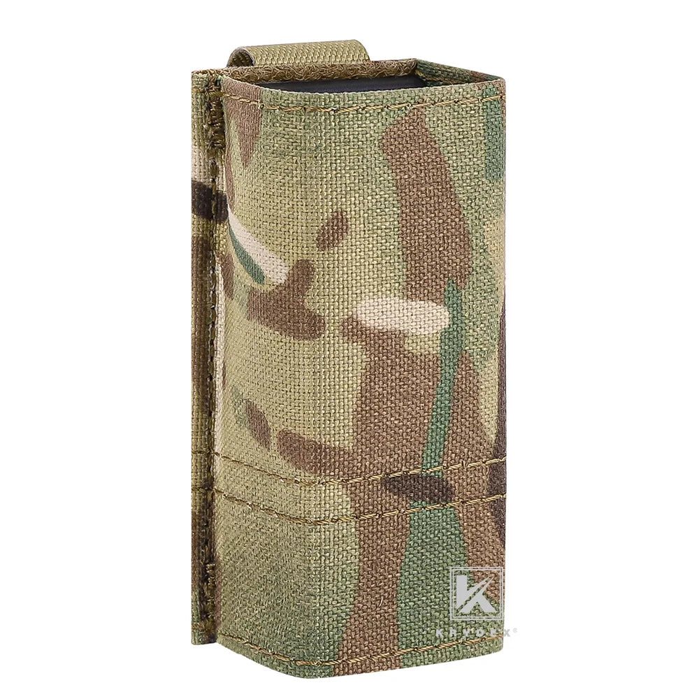 KRYDEX Tactical Single 9mm Pistol Magazine Pouch Kydex Insert 45APC MOLLE Mag Pouch Holder For Duty Belt Vest Hunting Gear