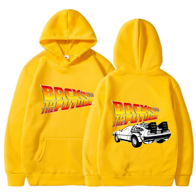 Back To The Future Hoodies Men Fashion Graphic Printed Long Sleeve Sweatshirts Women Casual Harajuku Pullover Tracksuit Sudadera