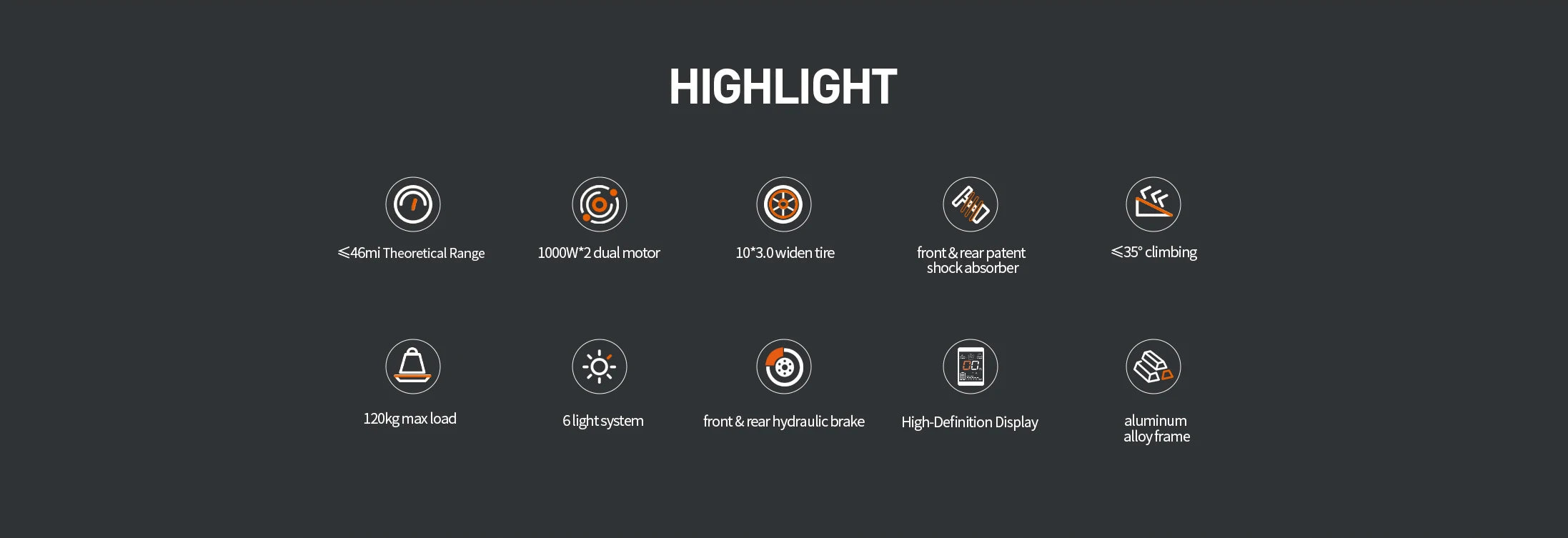 JOYOR S10-S-Z Adult E-scooter 10 Inch Off Road Tire Off Road Electric Scooter 60V18Ah Battery Escooter 1000W*2 Dual motors