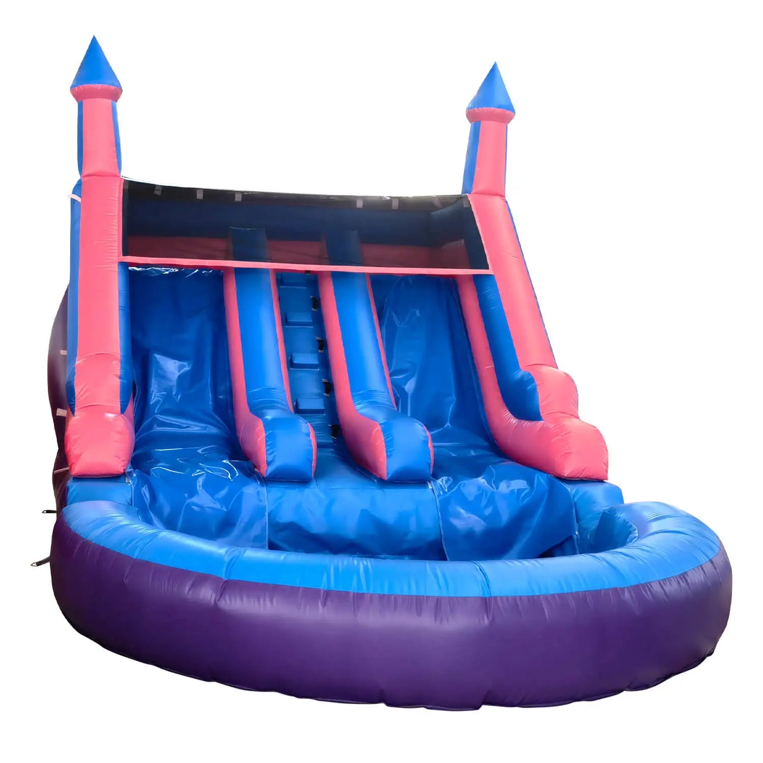 King Inflatable Summer Outdoor Sildes Air Bounce Water amusement Play Equipment Inflatble Water Double Slide Bubble Ball Pit