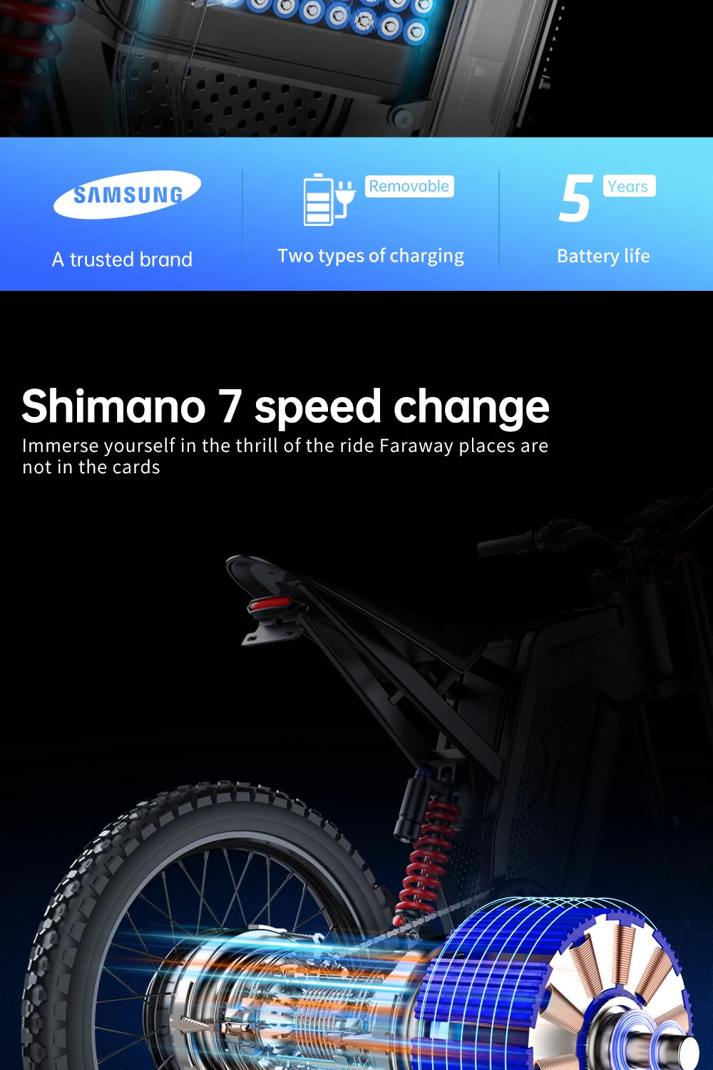 EKX X21 Max Electric Motorcycles 3000W Brushless Gearless Motors 60V30AH Lithium Battery Speed 85Kmh Adult Off Road Ebike