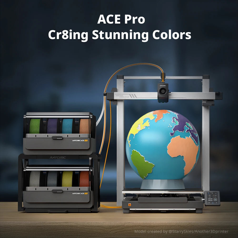 ANYCUBIC Kobra 3 Max Combo Multi-Color 3D Printer Max Speed 600mm/s Build Volume 500*420*420mm Smart APP Control 3D Printer