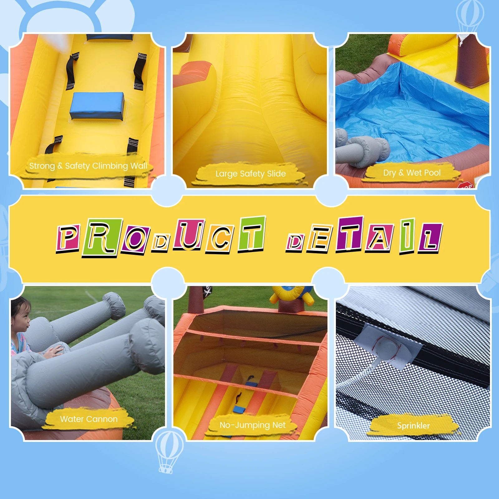 King Inflatable Summer Outdoor Sildes Air Bounce Water amusement Play Equipment Inflatble Water Double Slide Bubble Ball Pit