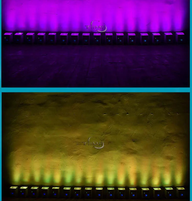 8Pcs 6x18w LED RGBWA+UV 6in1 Wireless Battery Led Stage Up Par Light With Bar Flightcase Disco Party Home DJ Professiona