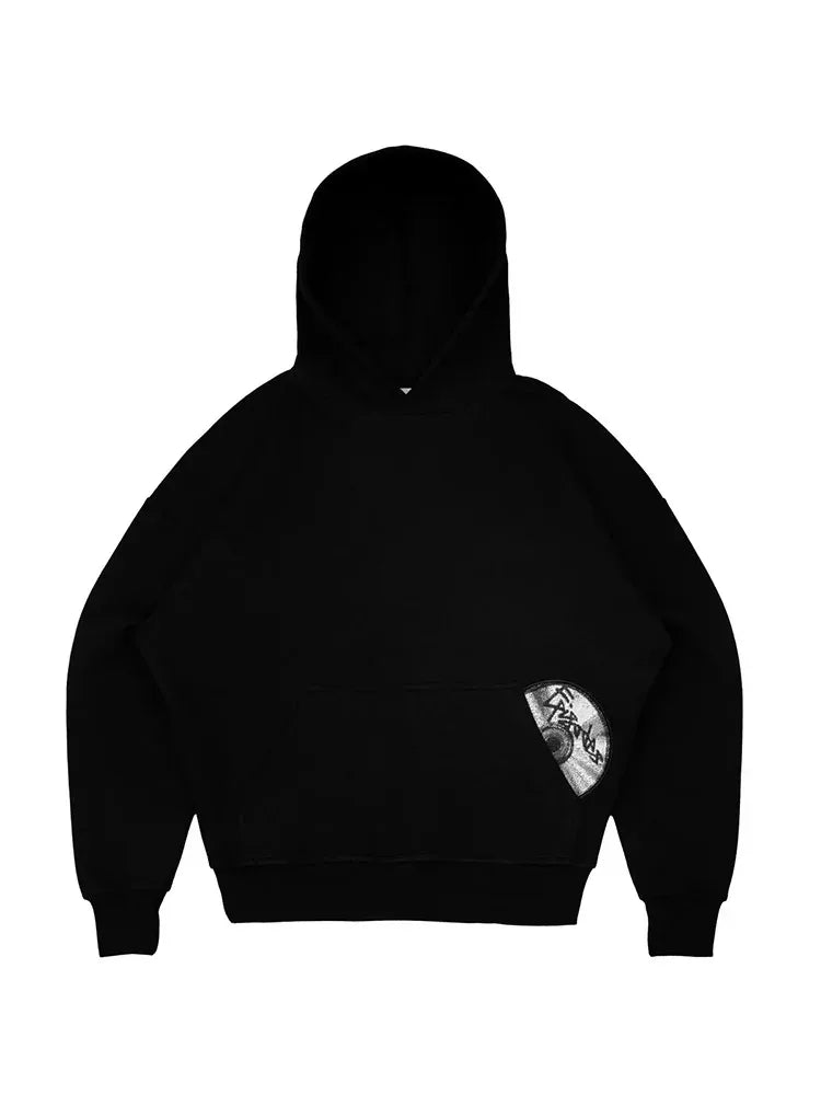 Trendy High Street Retro Casual Streetwear Men's Sports Suit Y2K Harajuku Embroidered Hoodie men Hip-hop Loose Sweatpants