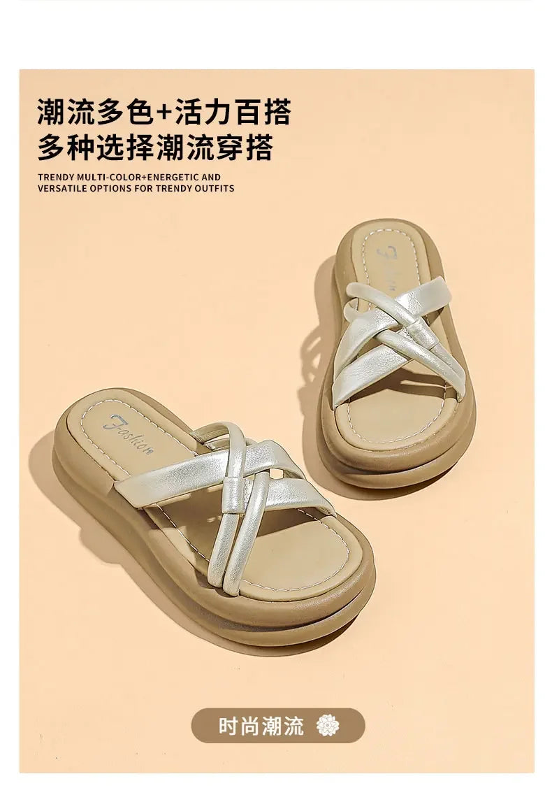 Summer New Arrival Sandals Slides Fashion Breathable Non-slip Lightweight Casual Indoor Outdoor Beach Daily Slippers