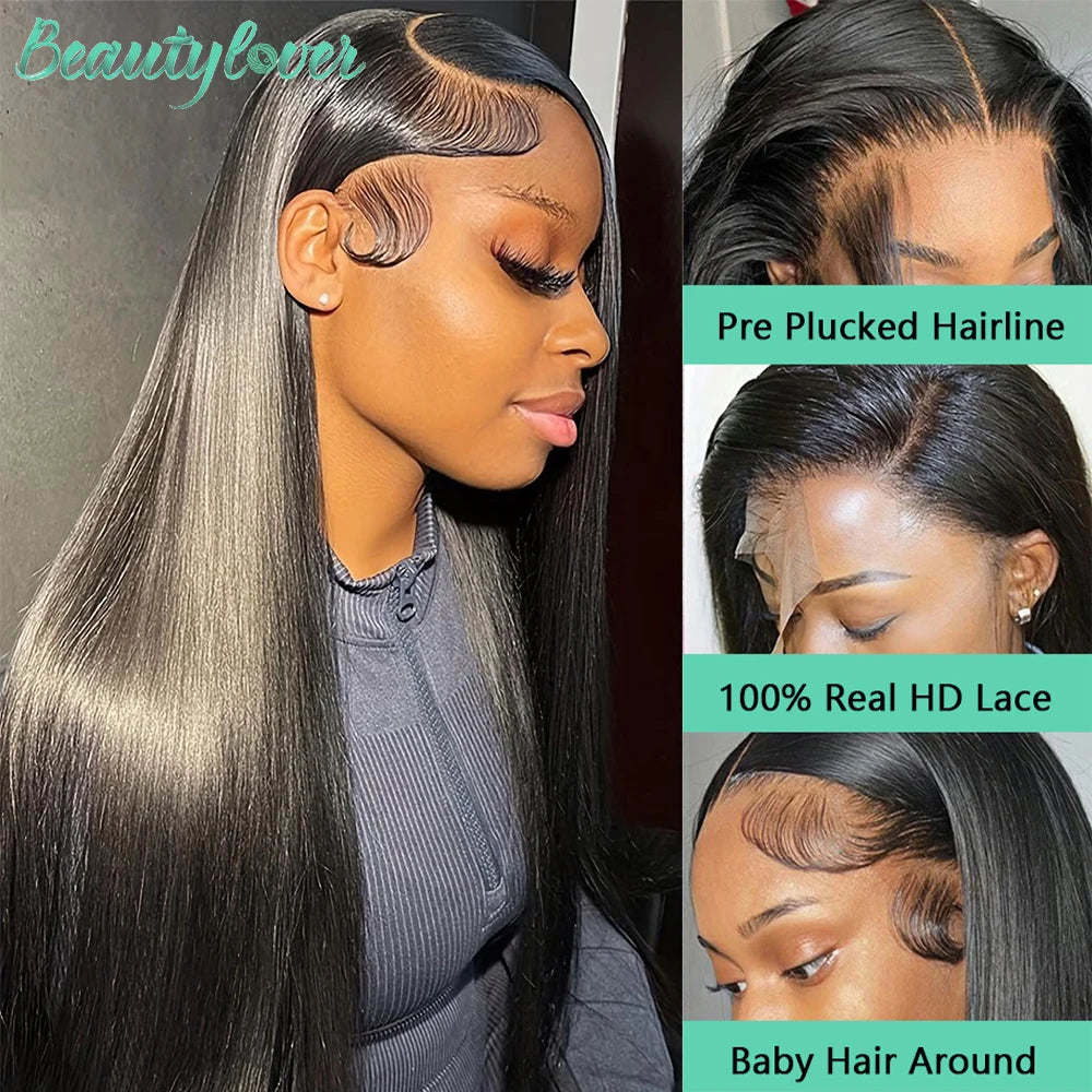 Real Straight HD Lace Wigs 13x6 HD Lace Frontal Human Hair Wig 13X4 HD Lace Wig 13x6 Human Hair Wigs 30 Inch Wigs Human Hair