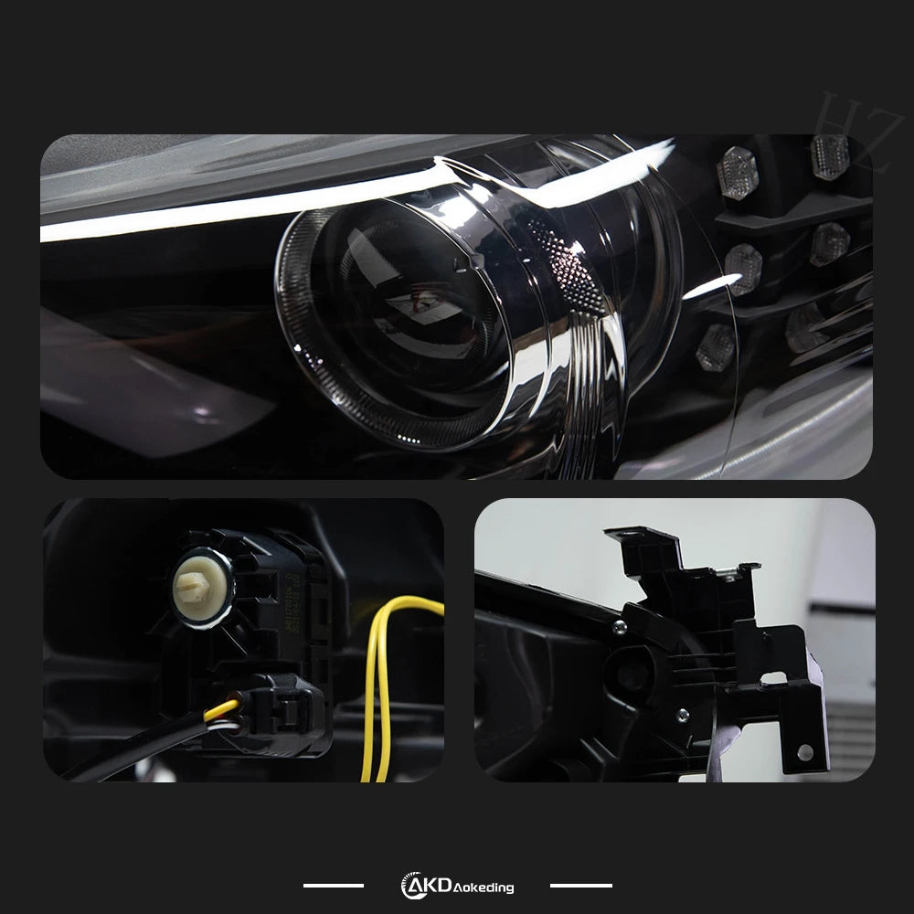 Head Lamp For Mazda 6 Atenza 2013-2017 Mustang Headlights Fog Light Day Running Light DRL H7 LED Bi Xenon Bulb Car Accessory