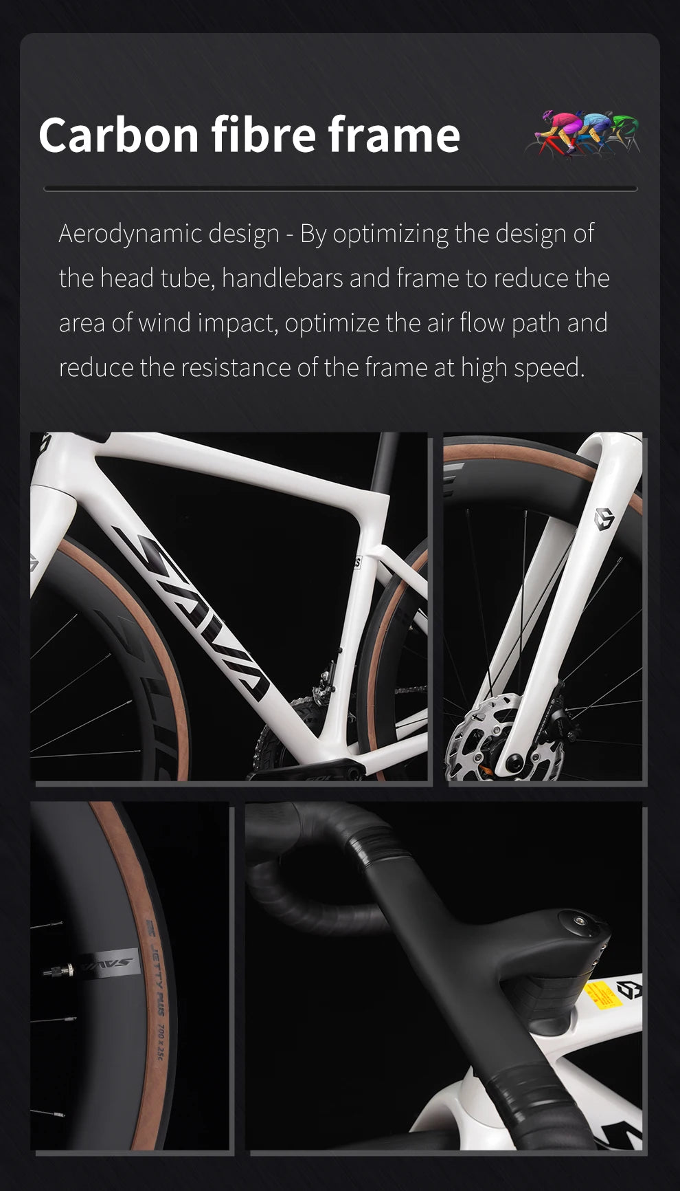 Ships from US SAVA F20 full Carbon Fiber Road Bike Race Bike 24-Speed Carbon Wheels+Carbon Handlebar with SHIMAN0 105 R7120