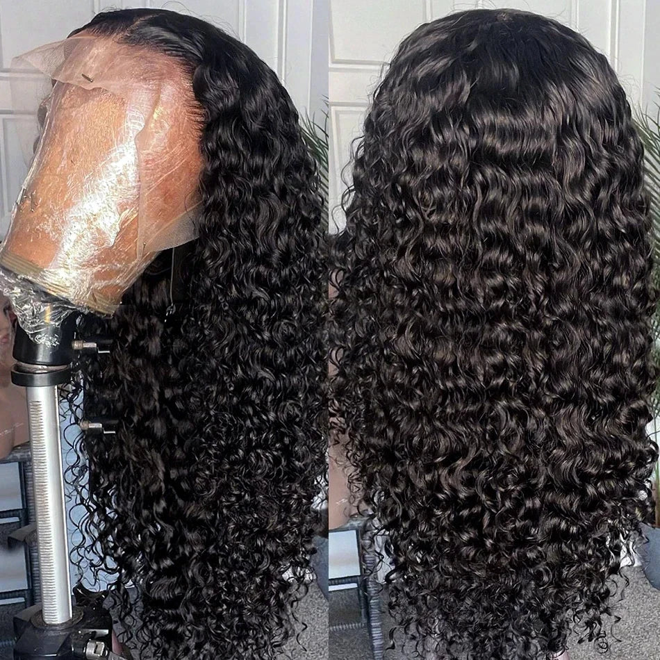 Hd 13x6 Water Wave Ready to Wear Human Hair Wigs Loose Deep Wave 13x4 Lace Front Wig Curly 5x5 Closure Wig For Women 250 Density