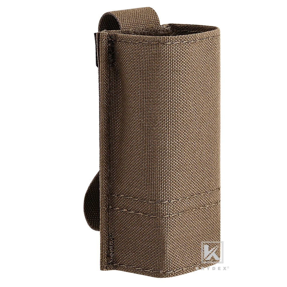 KRYDEX Tactical Single 9mm Pistol Magazine Pouch Kydex Insert 45APC MOLLE Mag Pouch Holder For Duty Belt Vest Hunting Gear