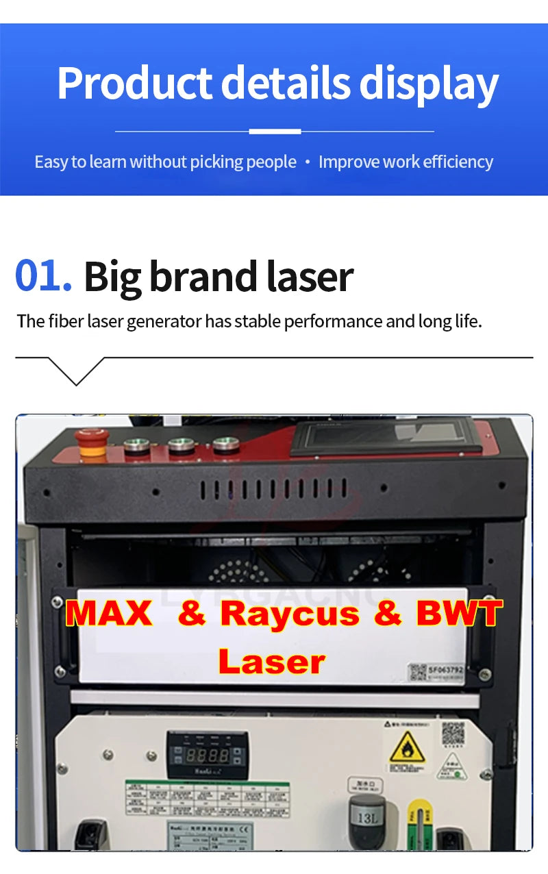 Raycus MAX 1500W 2200W 3000W Laser Welding Machine Handheld Laser Welder Fiber Laser Machine 5 in 1 for Cleaning Cutting Welding