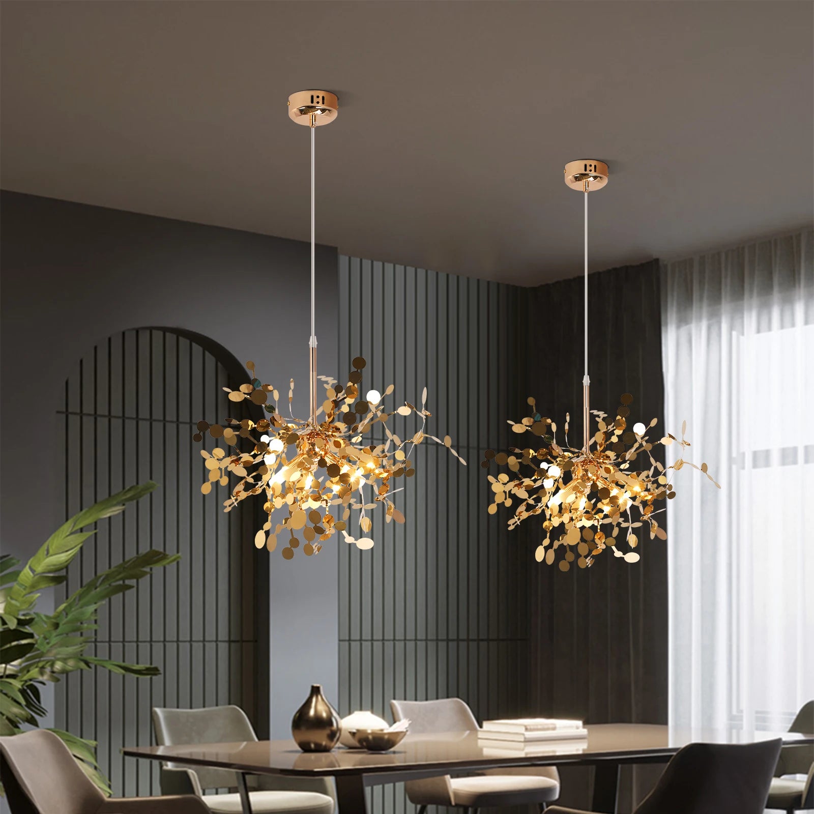 Modern Pendant Light Led Firework Chandelier Hanging Ceiling Lamp Dining Room Kitchen Island Nordic Luminaire Home Decor Fixture