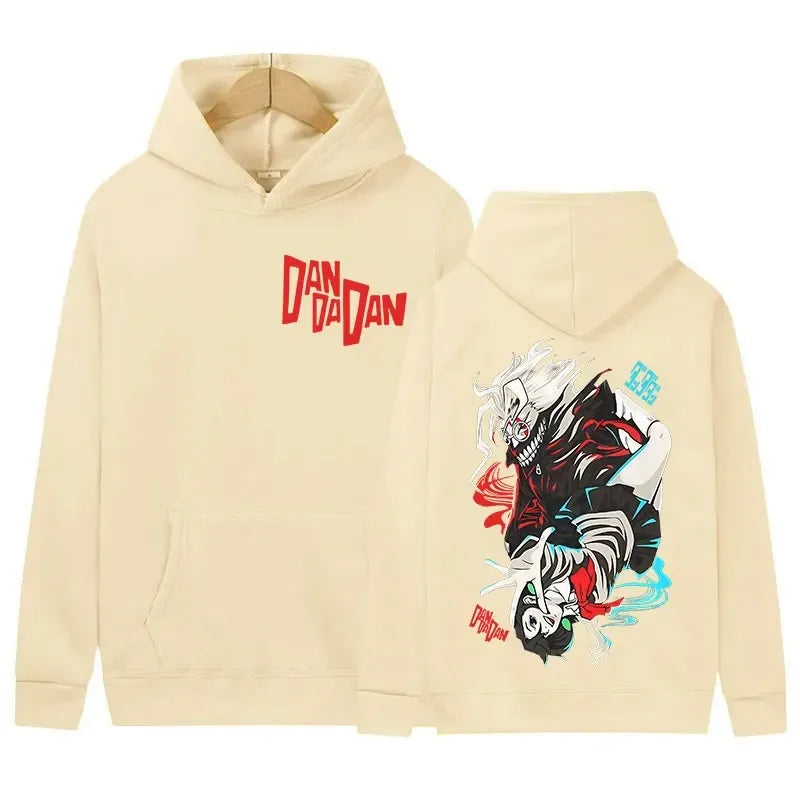 Japan Funny Anime Peripherals Dandadan Graphic Print Hoodies Men Women Harajuku Unisex Vintage Pullovers Oversized Sweatshirts