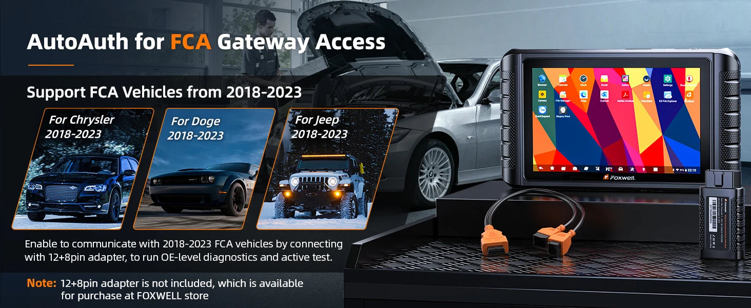 FOXWELL NT1009 OBD2 Car Scanner All System ECU Coding Bidirectional CANFD DOIP Topology Mapping 36+ Reset Auto Diagnosis Tools