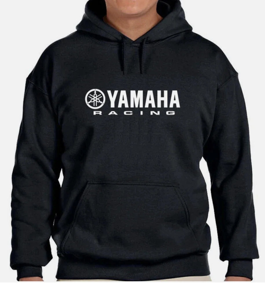 Yamaha racing motorcycle hoodie, autumn and winter men's fashion street hip-hop sweater, women's outdoor sports jacket