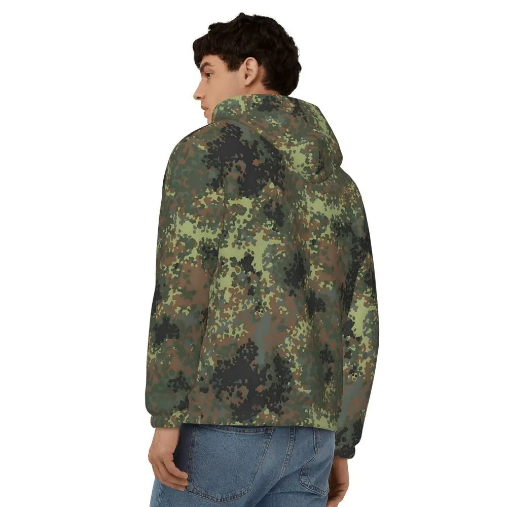 Splintertarn German WW2 Camouflage Army Military Camo  Zipper Hoodies Pullover Autumn Winter Sweatshirt Long Sleeve Tops