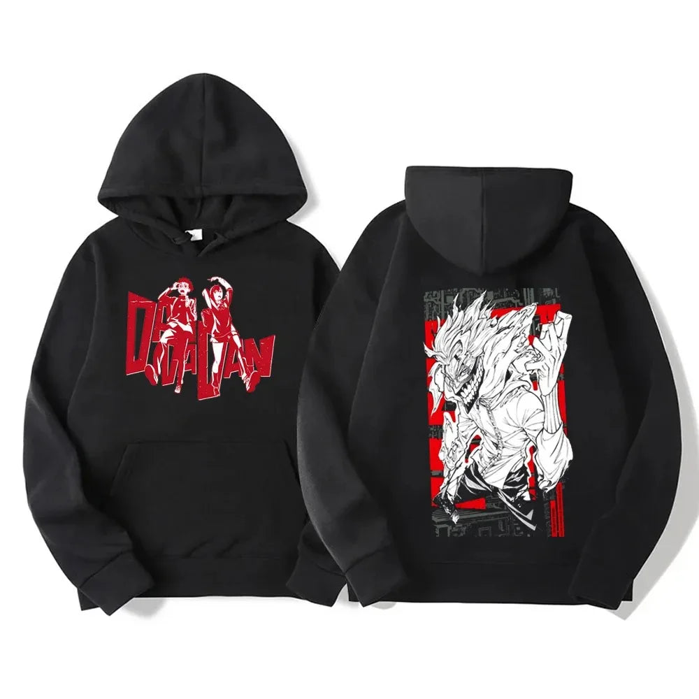 Japan Funny Anime Peripherals Dandadan Graphic Print Hoodies Men Women Harajuku Unisex Vintage Pullovers Oversized Sweatshirts