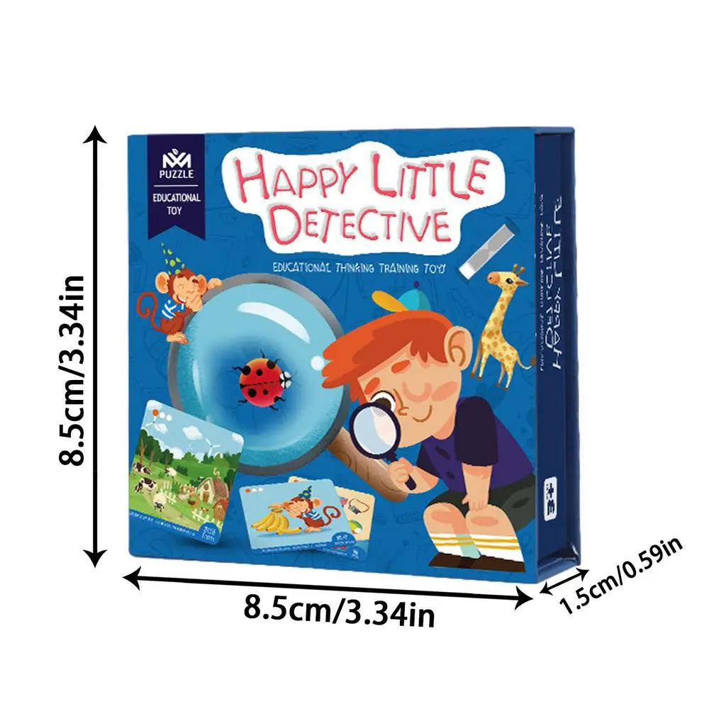 Memory Detective Game Happy Little Detective Memory Game Card Brain Card Games Friendly Party Game For Kids 3 And Up Toddlers2-4