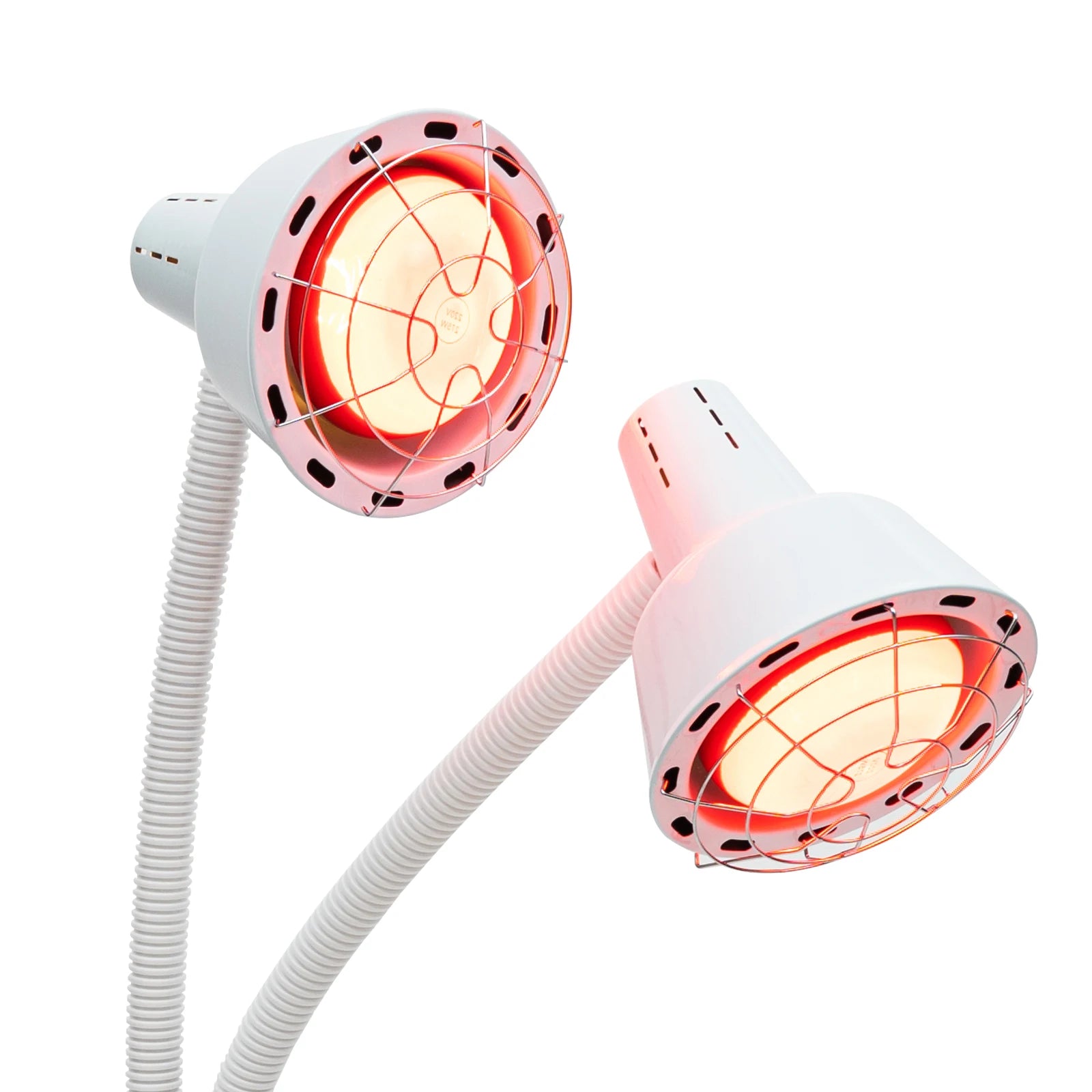 275W Two-headed Infrared Heat Lamp, Adjustable Beauty Timer Light, 360° Rotatable Health Care Heating Lamps
