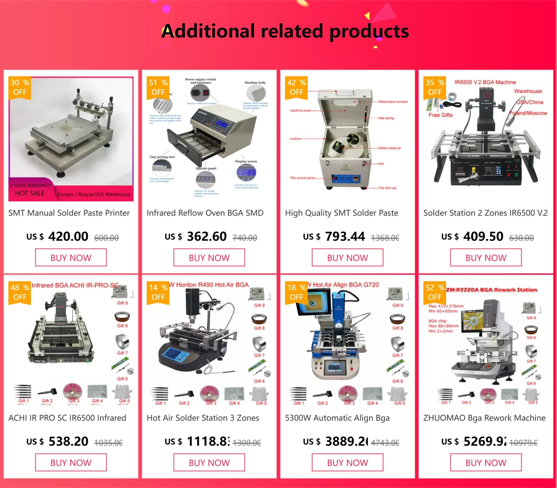 Hot Air Solder Station 3 Zones Soldering Machine Honton R490 BGA Rework Station R690 V.3 Touch Screen for Mainboard Chips Repair