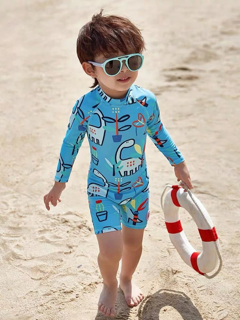 Top Quality Boy Swimsuit UPF50 UV Protection Summer Baby Toddler Swimwear Children's Bathing Suit Beach Pool Surf Swimming Wear