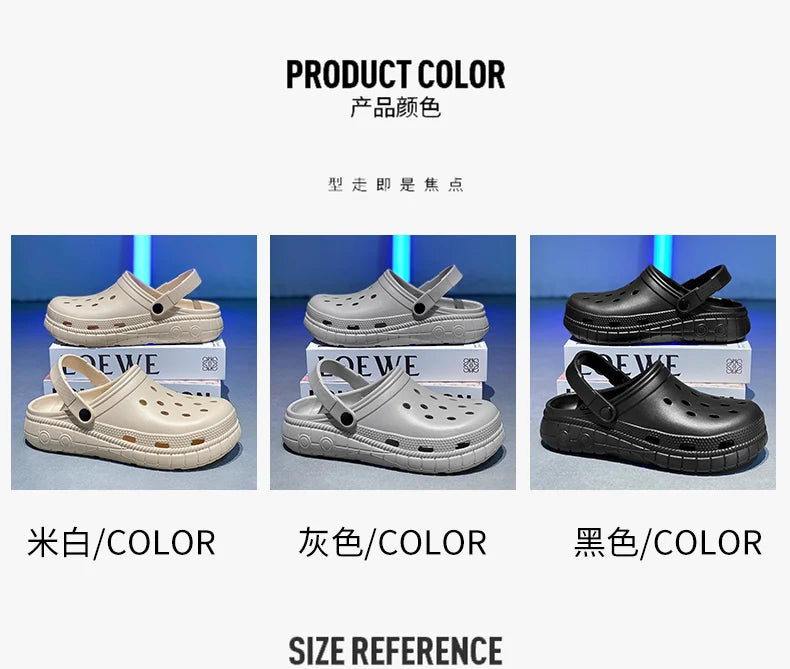 Summer Vacation Style Sandals Men Women Large Size Lightweight Soft Sole Comfort Footwear Men's Women's Slippers