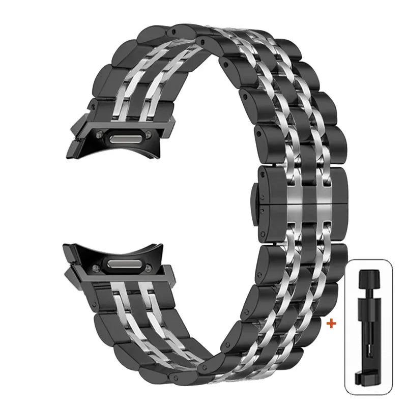 No Gaps Stainless Steel Strap For Samsung Galaxy Watch 6 5 4 44mm 40mm 5Pro 45mm Band Watch 6 4 Classic 43 47mm 42/46mm Bracelet