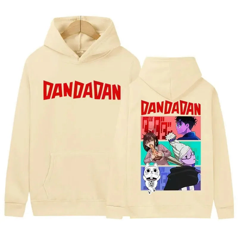 Japan Funny Anime Peripherals Dandadan Graphic Print Hoodies Men Women Harajuku Unisex Vintage Pullovers Oversized Sweatshirts