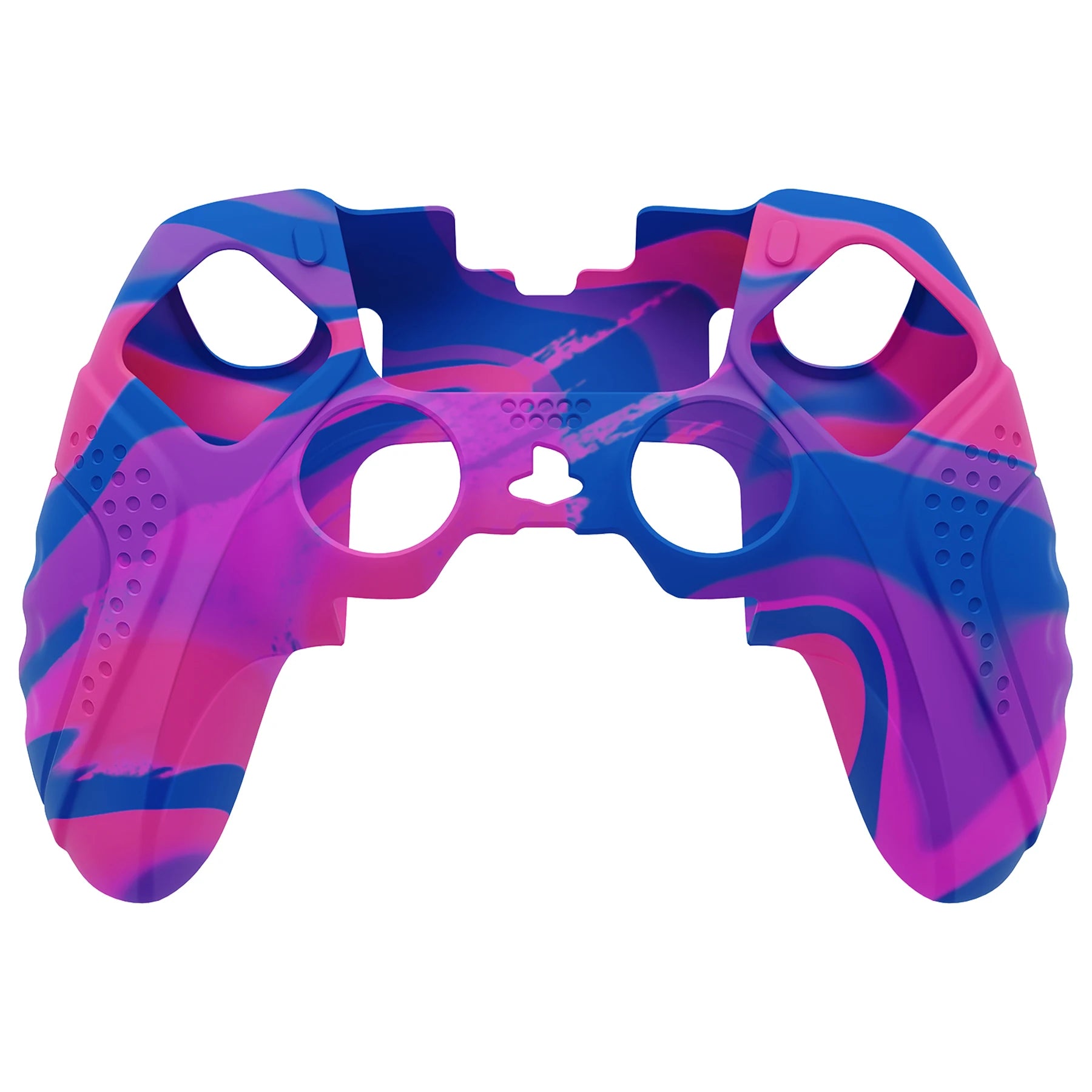 PlayVital Anti-Slip Silicone Cover Case for ps5 Edge Controller, Rubber Protector with Thumb Grip Caps - Guardian Edition Series