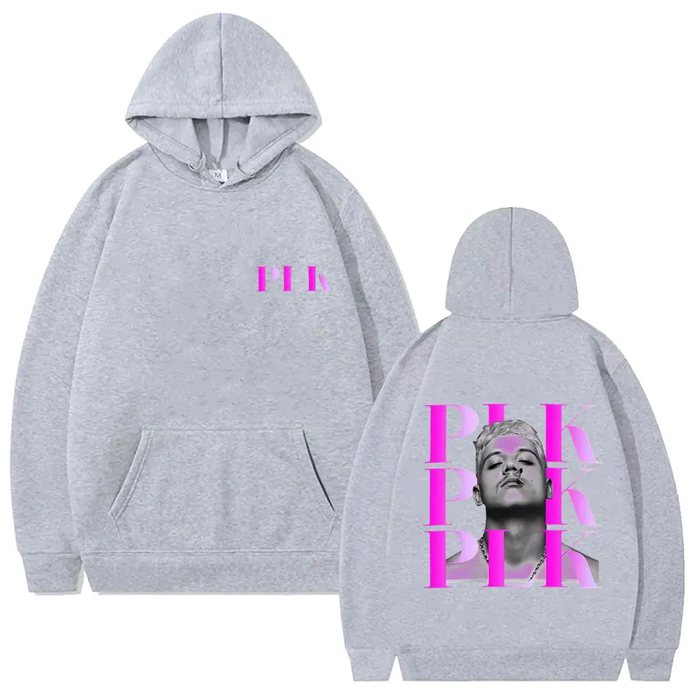 Rapper Plk Face Graphic Hoodie Men Women Fashion Pop Music Tracksuit Man Casual Pullover Hoodies Male Vintage Hip Hop Sweatshirt