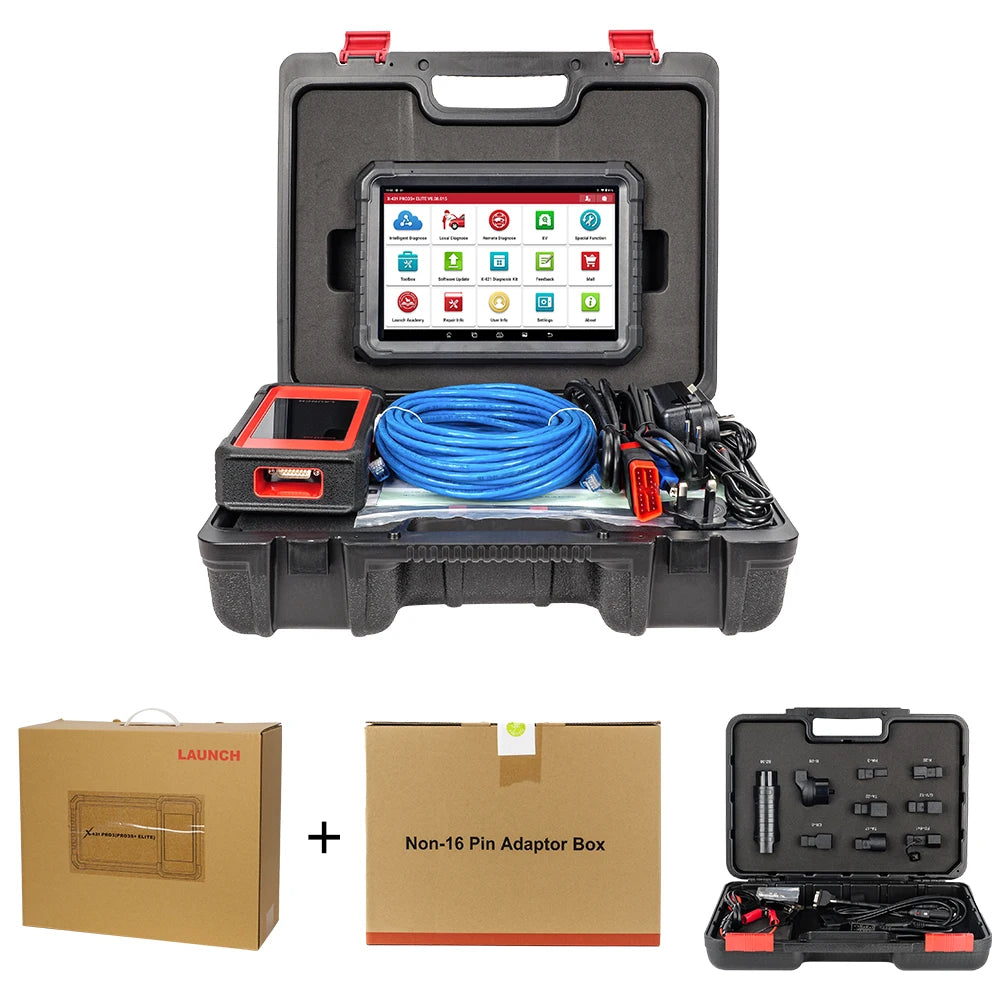 LAUNCH X431 PRO3S+ELITE Auto Car Scanner Pro3s+ Diagnose Tool Scan Diagnostic 37+ Resets Active Test ECU Coding  J2534 Program