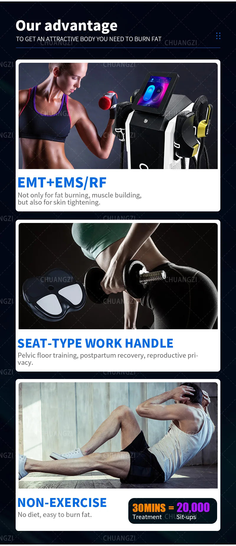 Ems Neo Electromagnetic stimulate Sculpting Muscle Machine Nova Emszero RF Body Slimming Reduce fat build muscles Machines