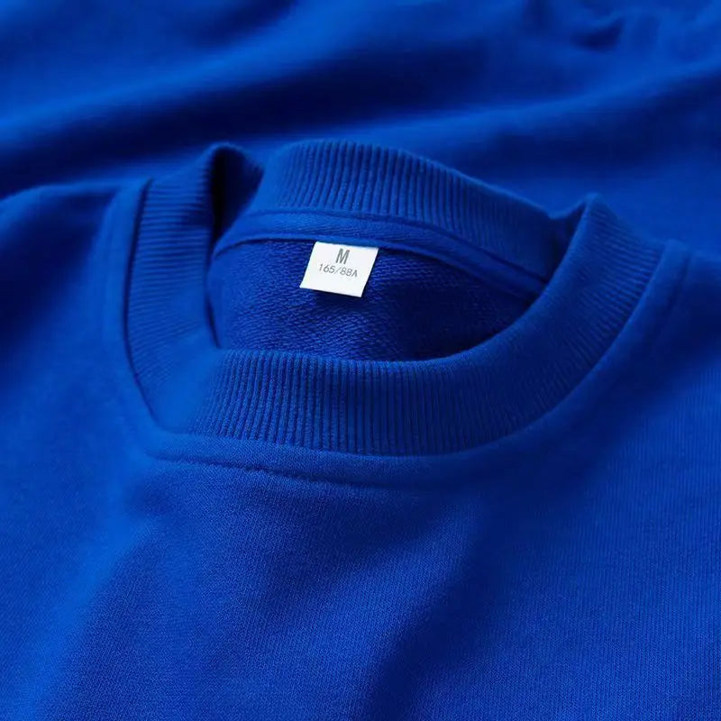 360g Heavyweight Cotton Sweater Solid Color Loose Relaxed Men's and Women's Pullover Hoodies Women